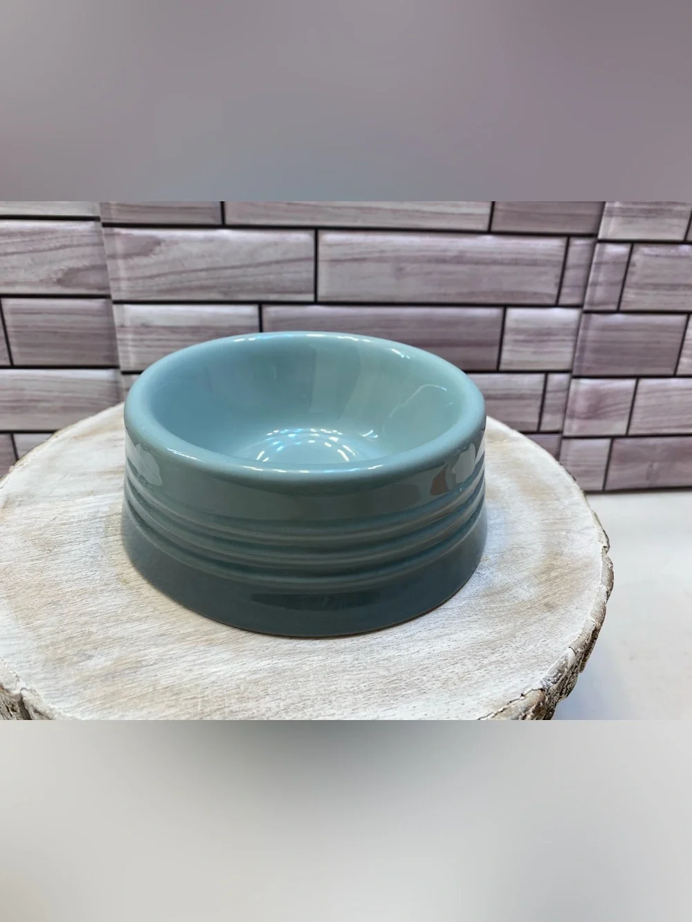 Le Creuset❤️ PET Bowl 8oz Sea salt SM Dog &Cat New in Box